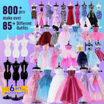 Fashion Designer Kit for Girls with 6 Mannequins & 800+ Craft Pieces