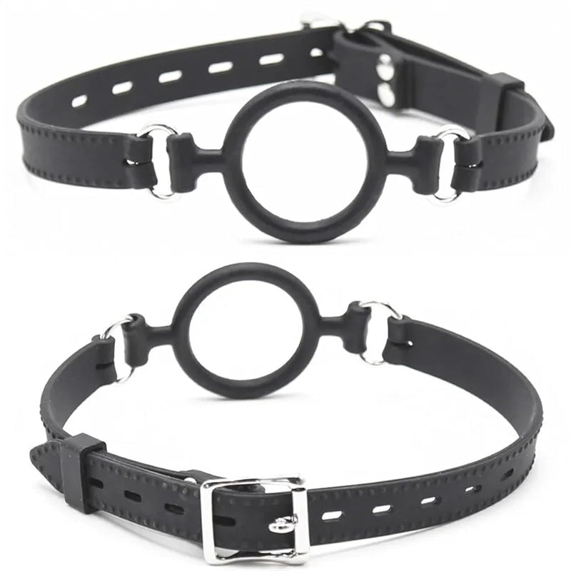 Soft Silicone Open Mouth Ring Gag Breathable O-Ring Oral Gags Bdsm Bondage Restraints Adult Slave Roleplay Sex Toys For Couples
