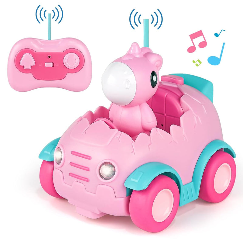 Remote Control Car For Toddler Age 2 3 4 5, Electric Rc Car Toys With Light &