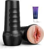 Male Masturbator with 6.7-Inch 3D Textured TPE Sleeve & Ergonomic Grip