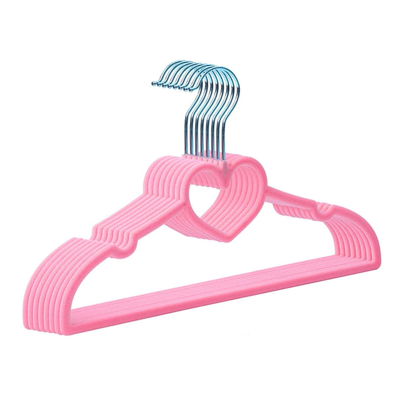 Kids Hangers (12.8” - 50 Pack), Non Slip Velvet Small Hangers, Ultra Slim Space
