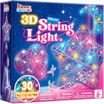 3D String Art Kit for Kids Ages 8+ with 30 Multicolor LED Bulbs