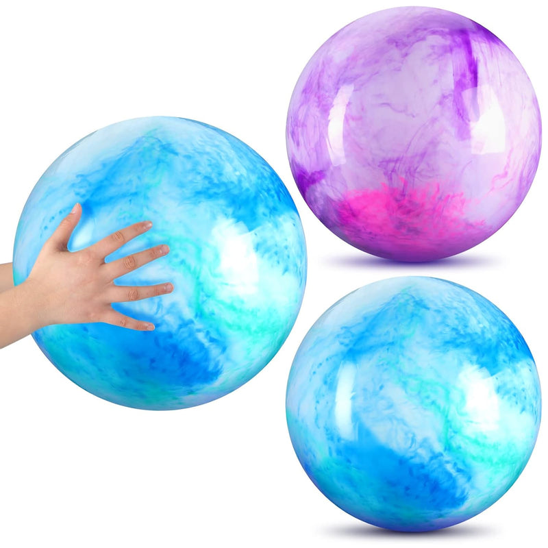 Deekin 2 Pcs 15 Inch 18 Inch Marbleized Bouncy Balls Large Hedstrom Ball In