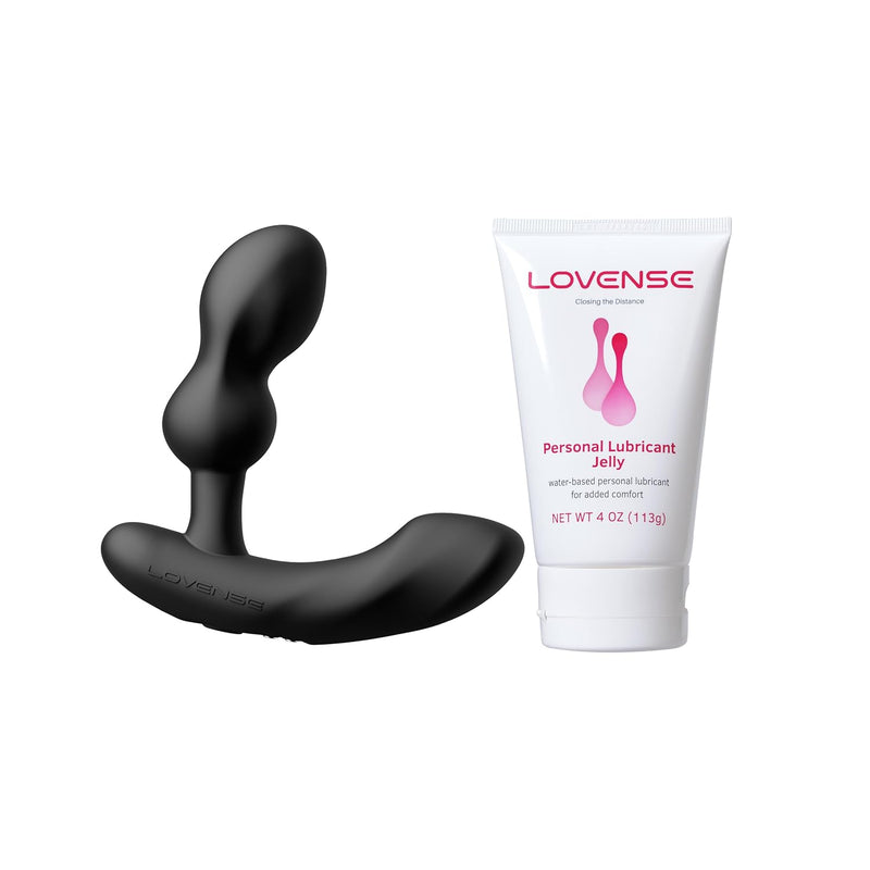 Edge 2 Prostate Massager Vibrator Sex Toys For Men + Personal Lubricant Privacy Water-Based Lube Non-Sticky Lubrication For Men, Women And Couples