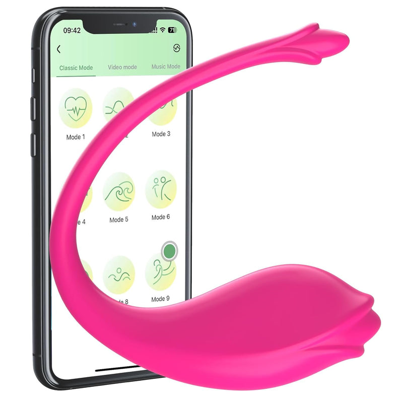 App Remote Control Wireless Egg Vibrator - Wearable Panty G Spot Vibrators Adult Sex Toys For Couple Women, Long Distance Clitoral Anal Vibrators Rose Sex Toy With 9 Vibration Modes