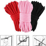 3-Piece Soft Cotton Bondage Rope Set for Couples – Durable Restraint Kit