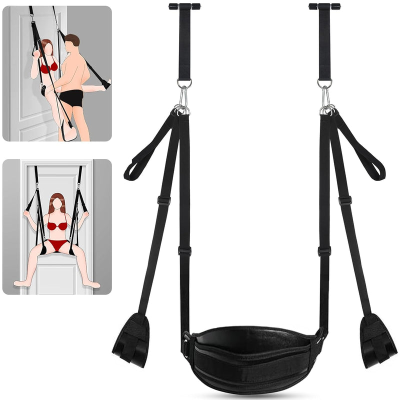 Bdsm Door Sex Swing Bondage - Sex Swings Sex Bondage Kit Sex Toys For Couples, Adult Toys Sex Restraints Bdsm Sex Toy With Adjustable Nylon Straps Sex Sling Sex Furniture Sex Chair, Holds Up To 300Lbs