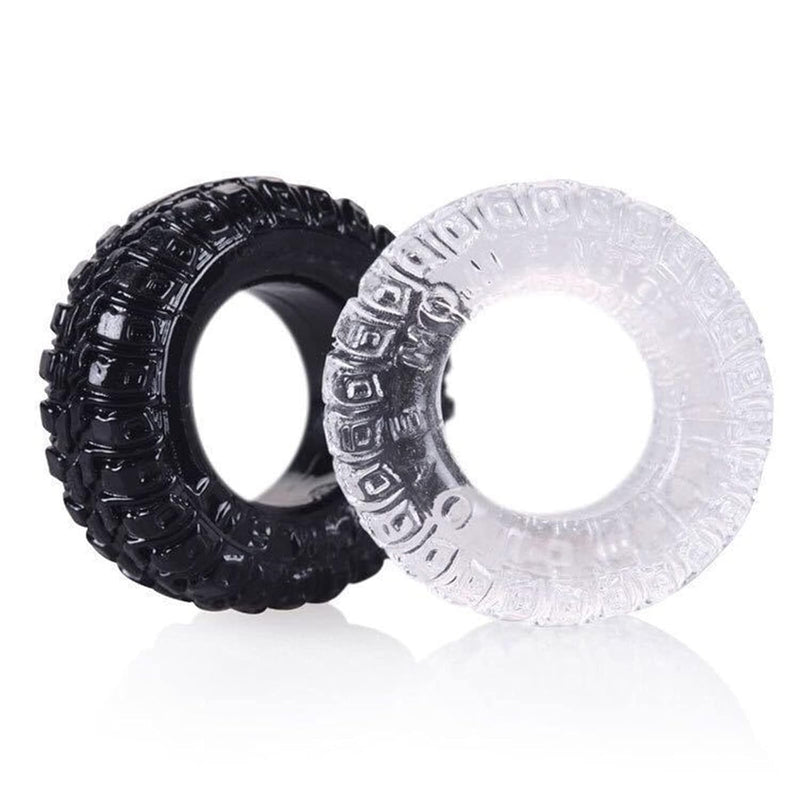 0.59" Ultra Thick Cock Ring With Stretchy Tire Design Silicone Cock Rings Penis Ring For Men Erection Enhancing Sex Toy