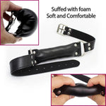 Padded Pillow Mouth Gag Leather Bondage Toys Open Mouth Gag Faux Leather Bondage Restraints Bite Gag Adult Sex Toys