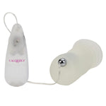 California Exotic Novelties Sue Johanson Glow-In-The-Dark Vibrating Super Head Honcho, White