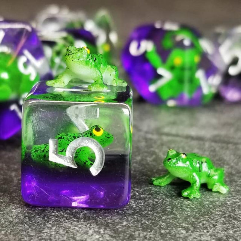 Animal Familiars Resin Dnd Dice Set Polyhedral Dice Set For Dungeons And Drago