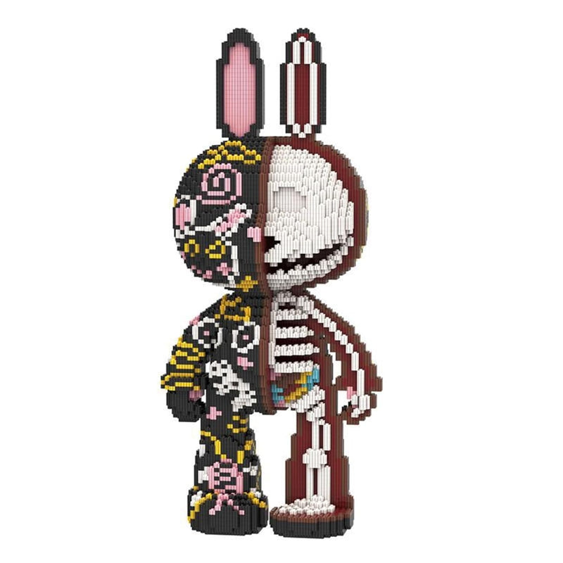 Animal Graffiti Skeleton Rabbit Micro Building Blocks Set?8000Pcs 55Cm High