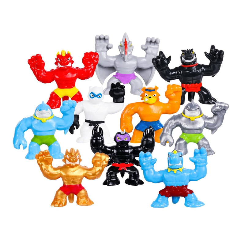Heroes of Goo Jit Zu Minis, Minis Mega 10 Pack. Stretch, Squish, Battle wit