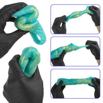 Penis Sleeve With Penis Ring Liquid Silicone Hollow Cock Sleeve Reusable Soft Cock Extender Adult Sex Toys For Men (M)