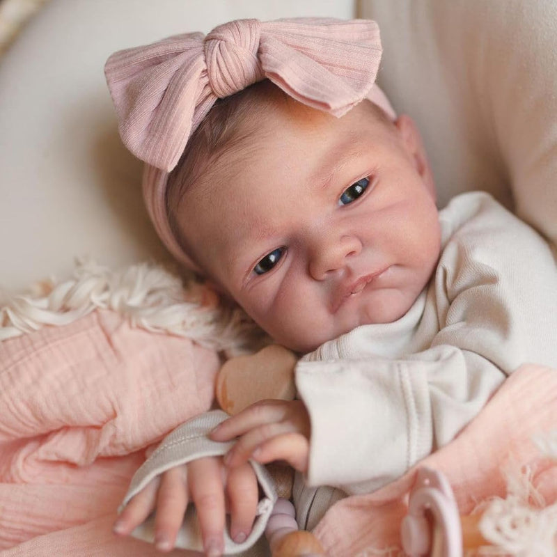 Reborn Baby Dolls Girl 20 Inch Realistic Newborn Eyes Open Doll Real Life W