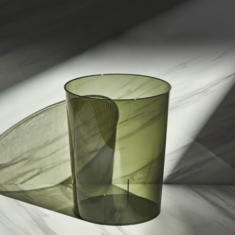 Small Trash Can Plastic Wastebasket 1.5 Gallon Round Garbage Container Bin For B