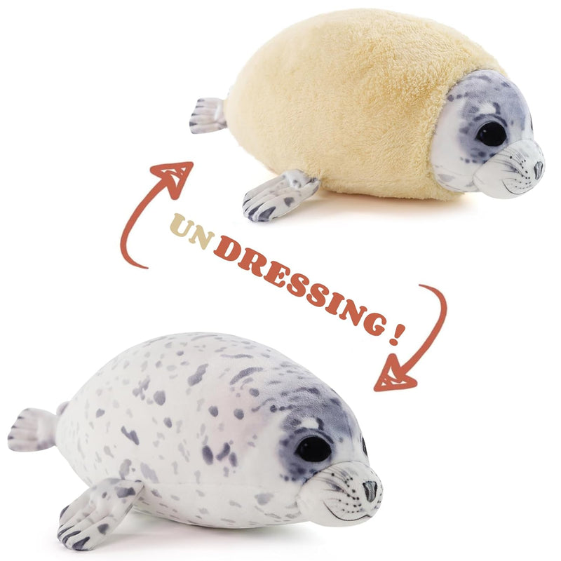 Chubby Blob Young Seal Pillow Soft Plushies, Cute Ocean Stuffed Animals Plu