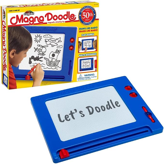 Magnetic Drawing Board for Kids with Magic Pen and Stamps