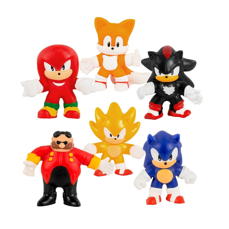 Heroes of Goo JIT Zu Minis Sonic 6 Pack - Collectible Stretchy Minis, 6 Str