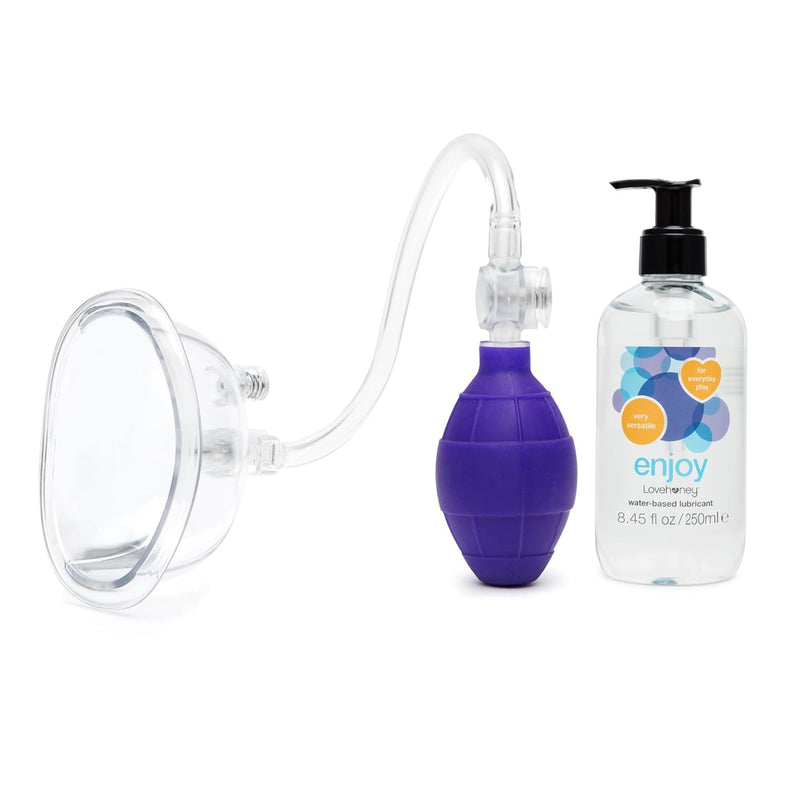 Supreme Sensation Pussy Pump Clitoral Stimulator & Fresh Sex Toy Cleaner Spray 8.5 Fl Oz - Couples Sex Toys Bundle