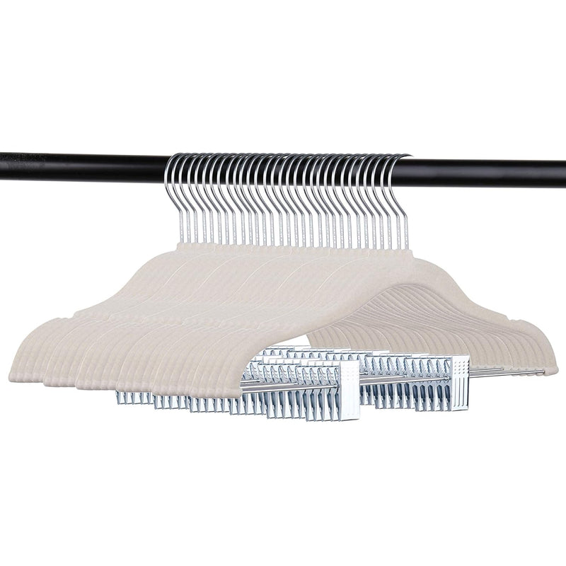 30 Pack Kids Velvet Hangers Children'S Clothes Hangers Baby Hangers With Clips -