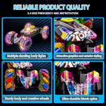 Gesture Sensing Rc Stunt Car,Remote Control Car Toys For Ages 5-7-13,With Lights Music Spray,4Wd 360° Spins All Terrains Kids Toys Rc Cars,3-6 Year Old Boy Birthday Gift & 3-12 Best Gift For Kids