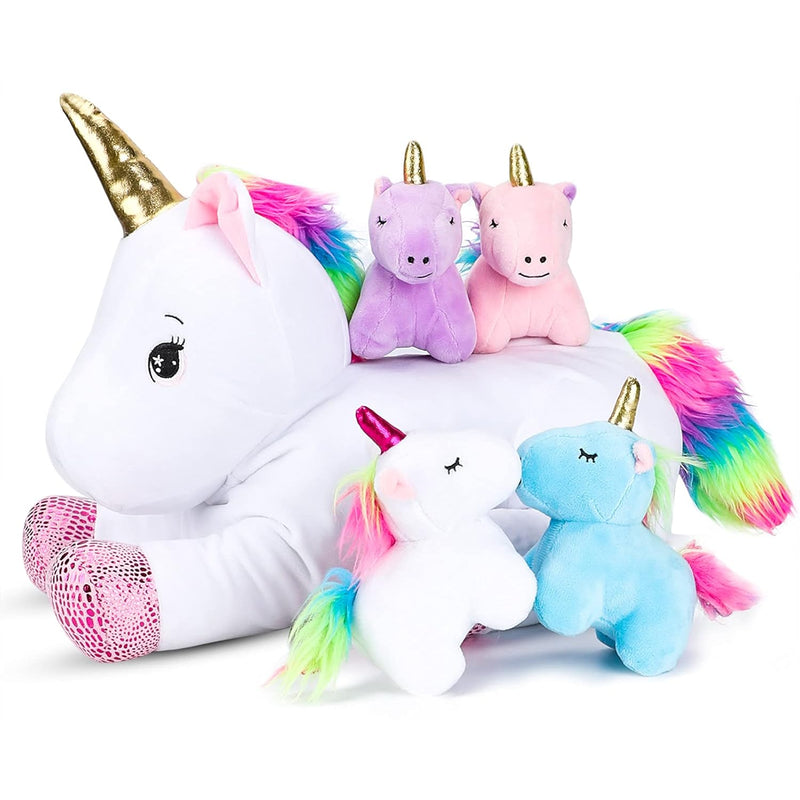 16Inch Unicorn Stuffed Animals Playset Unicorn Doll Toy Gifts For Girls Stu