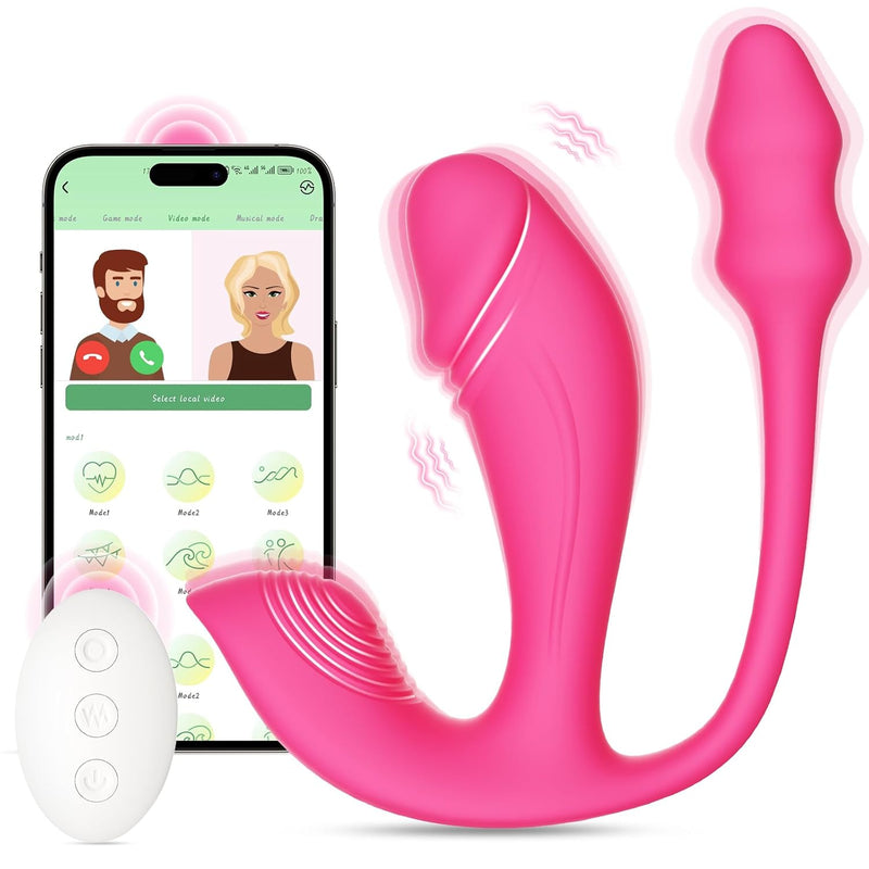 Sex Toys - Vibrator Dildo And Anal Plug 3 In 1, App And Remote Control Vibrator With 6X6X6 Modes, Butterfly Wearable Panty Vibrator And G Spot Vibrator, Adult Sex Toys & Games For Women