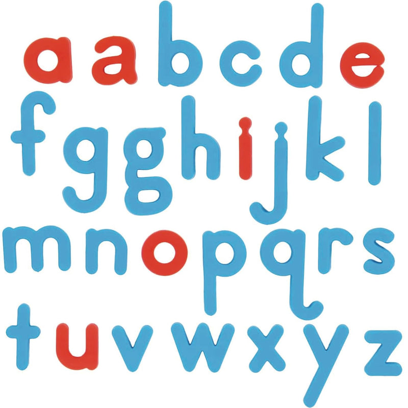 Color Coded Magnetic Letters 80 Lowercase Letters (Red Vowels, Blue Consona