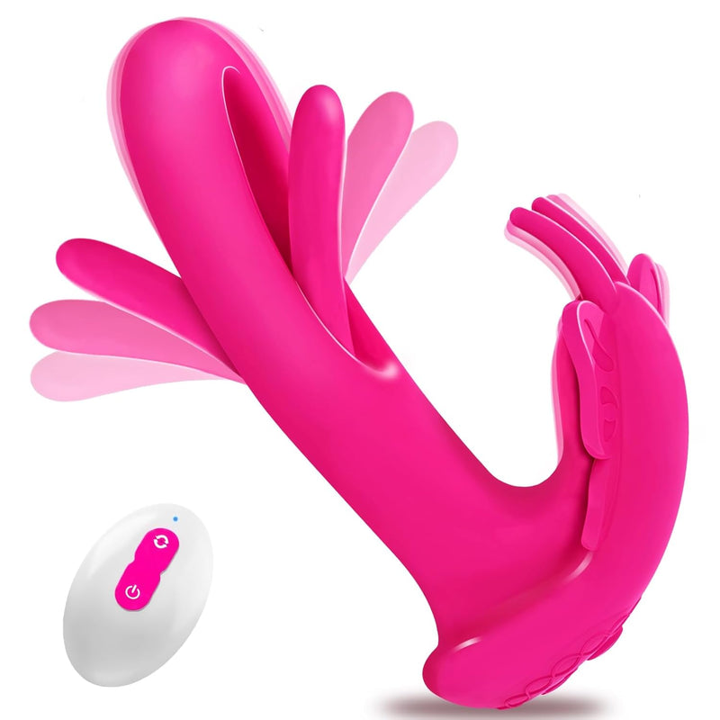 Sex Toys G Spot Panty Vibrator Dildo For Women - Wearable Vibrator Female Sex Toy With 9 Flapping & 9 Vibrating Modes Dildos For Clitoral Nipple Stimulation Thrusting Dildo Couples Adult Sex Toys
