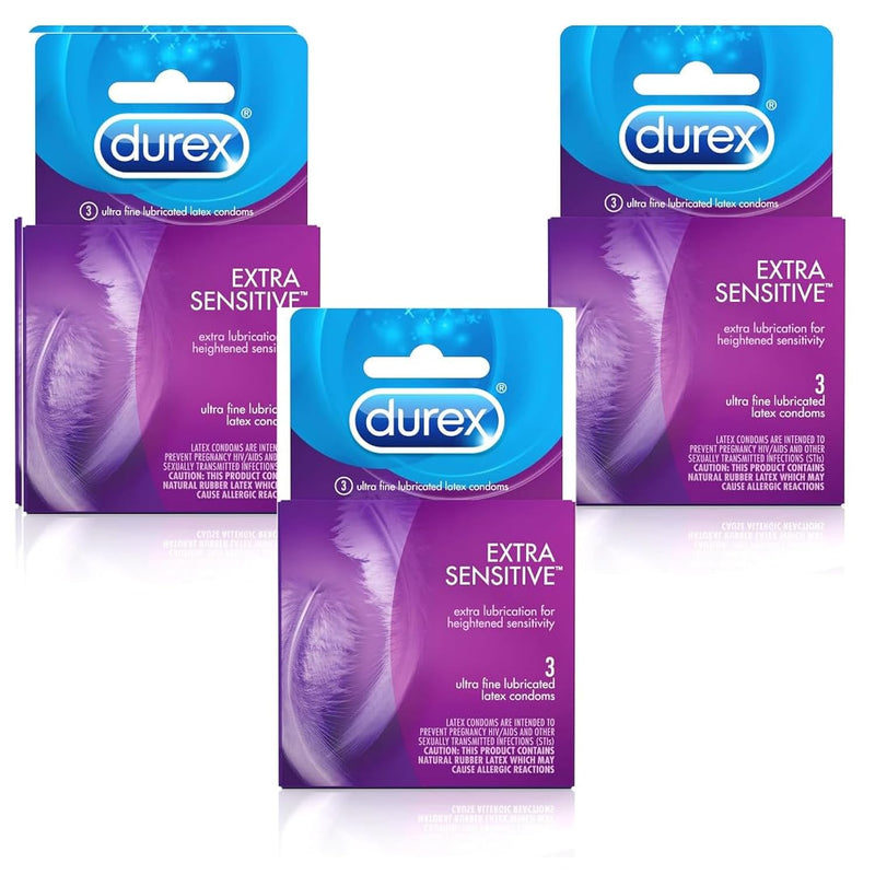 Extra Sensitive Condom, 3 Count (Pack Of 3)
