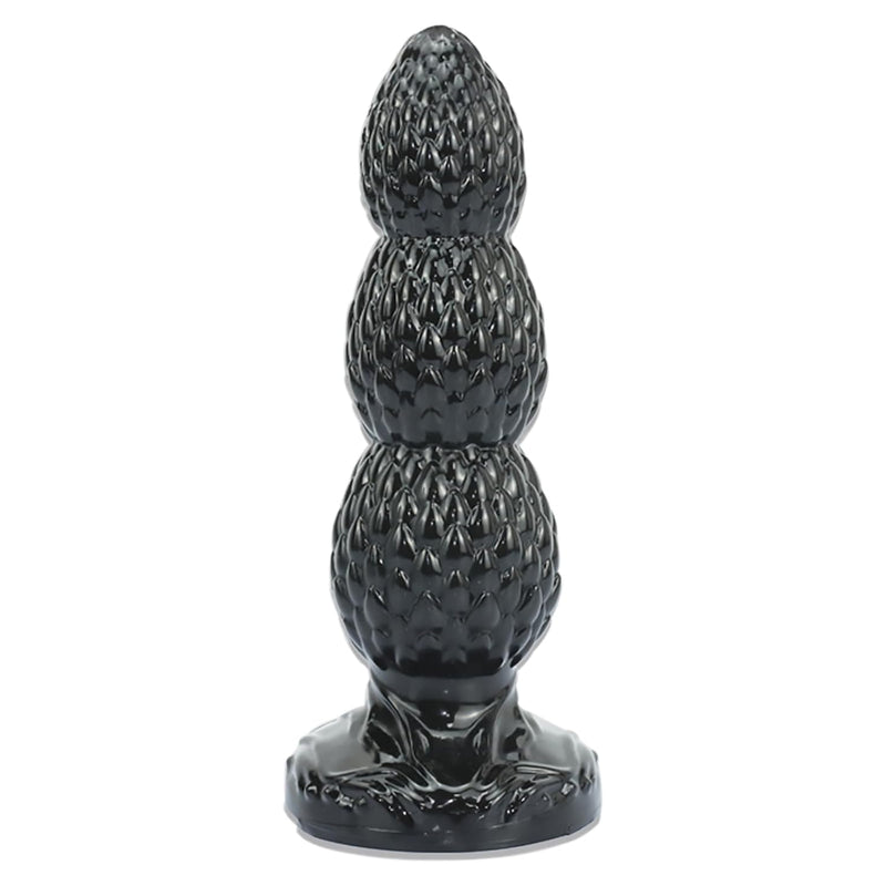 Anal Bead Butt Plug Trainer, Dragon Scale Anus Bead Butt Plug With Three Gradual Large Bead, Anal Dildo Prostate Vaginal Massage Anal Dilator With Strong Suction Cup For Male Female (S)