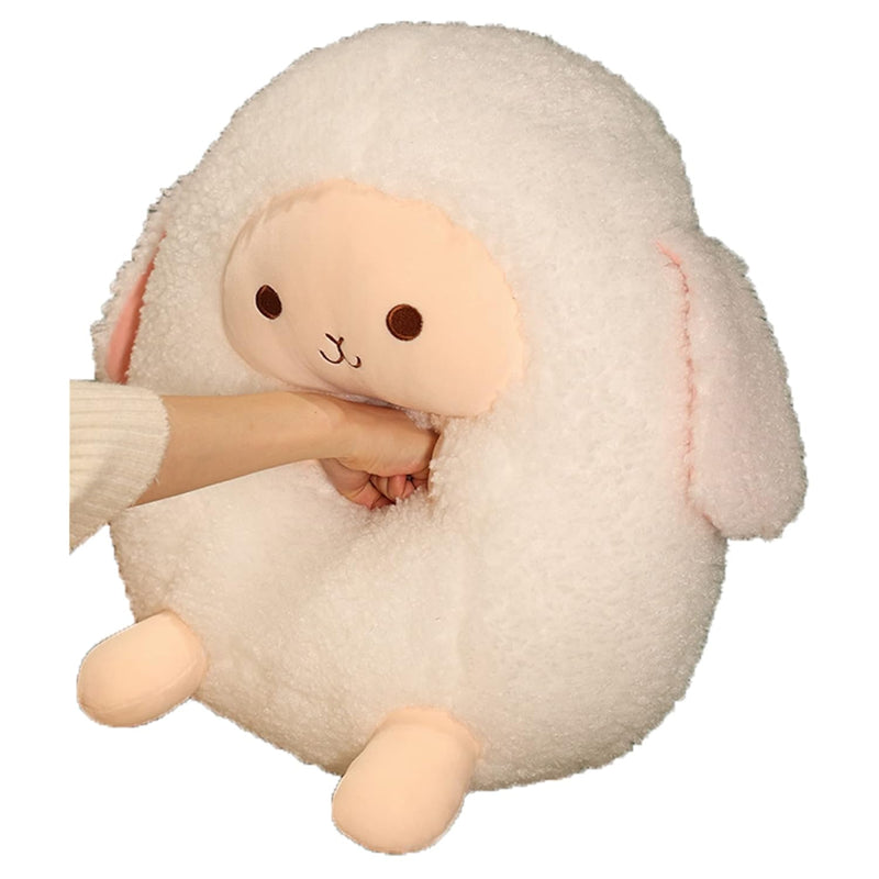 12 Inch Plush Sheep Stuffed Animal Sheep Hugging Pillow Cuddly Lamb Pillow Plu