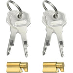 Chastity Cage Accessories - Lock Cylinder Metal Male Chastity Device Stealth Lock Cock Cage Brass Replacement Lock Cylinder With Key(2 Set)
