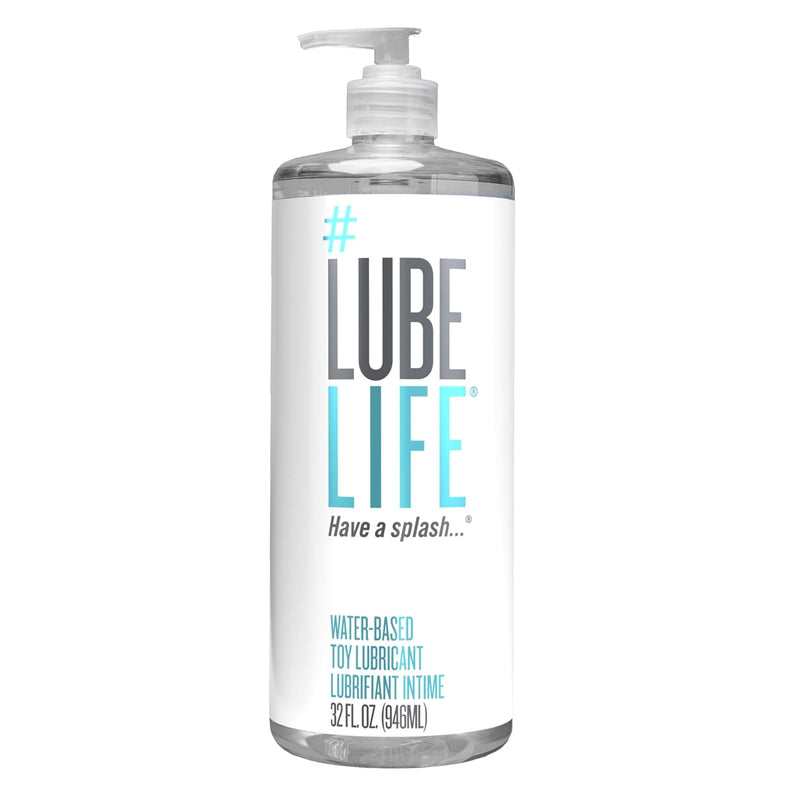Lubelife Water Based Lube – Toy-Safe Personal Lubricant For Men, Women & Couples, Travel Size, Non-Staining, Easy Clean-Up, 32 Fl Oz