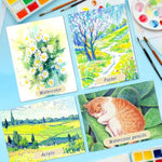 9 x 12 Watercolor Paper Pad, 140 lb 300 GSM Cold Press for Mixed Media