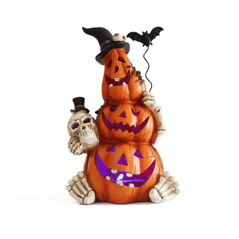 Halloween Pumpkin Decorations With Light Handmade Pumpkin Ornaments For Hallow