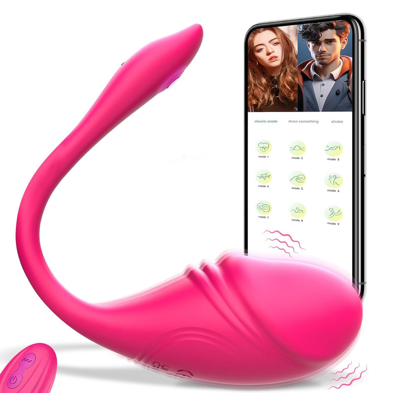 Vibrating Wearable G-Spot Egg Vibrator - Smart App Remote Control Pantie Vibe Dildo Anal Sex Toys With 10 Vibration Modes, Waterproof Prostate Massager Vagina Stimulator For Men & Women