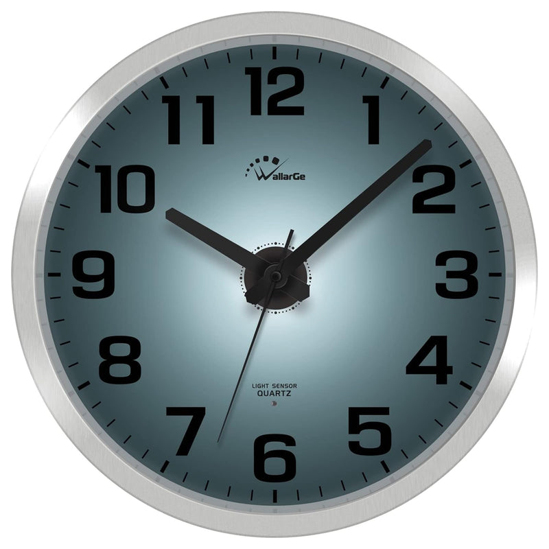 Night Light Wall Clock For Bedroom - Silent Lighted Up Wall Clock Glow In The