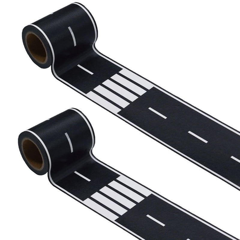 Black Road Track Tape,Toy Car Road Tape Track For Kids,Race Cars Decoration