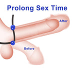 Penis Ring Silicone Cock Ring Set Adjustable Cockring Sex Toys 9 Pcs Cock Rings For Men Erection Long Lasting Stronger Adult Toys Cock Sexual Stimulation Device For Men Or Couple (Dark Blue)