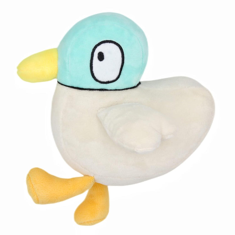 Cute Sarah And Duck Stuffed Animals Plush Pillow Toy, 7'' Soft Green And White