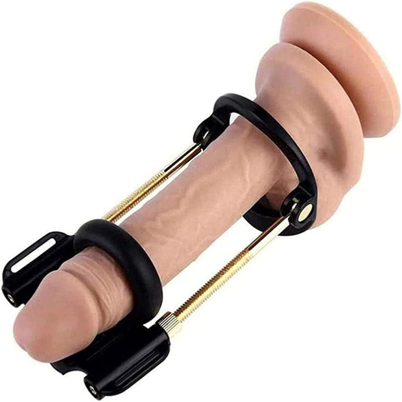 Penis Extender Stretcher Device Male Pennis Traction Enlargement Extension Sex Toys,Effective Penile Enlargement Stretching Enlarger Training Kit Black