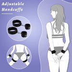 Inflatable Sex Pillow with Wrist & Thigh Cuffs – Bondage Restraints for Couples