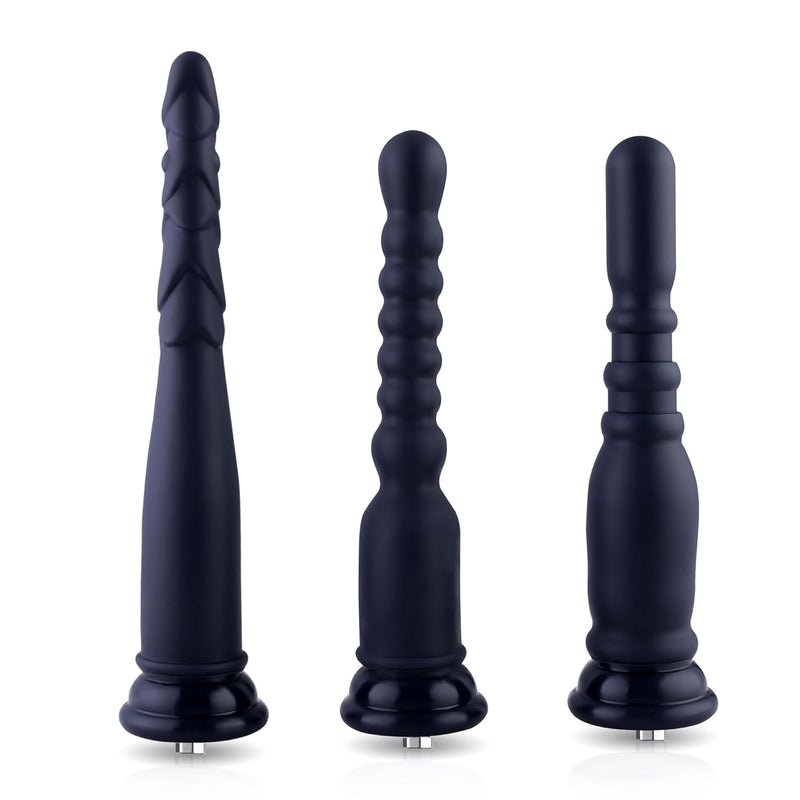 Silicone Anal Dildo With Kliclok System, 3Pcs Anal Initiation Kit For Beginners