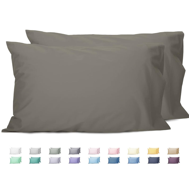 King Pillowcases Set Of 2, 100% Cotton King Size Pillow Cases 2, 20×40 Inches