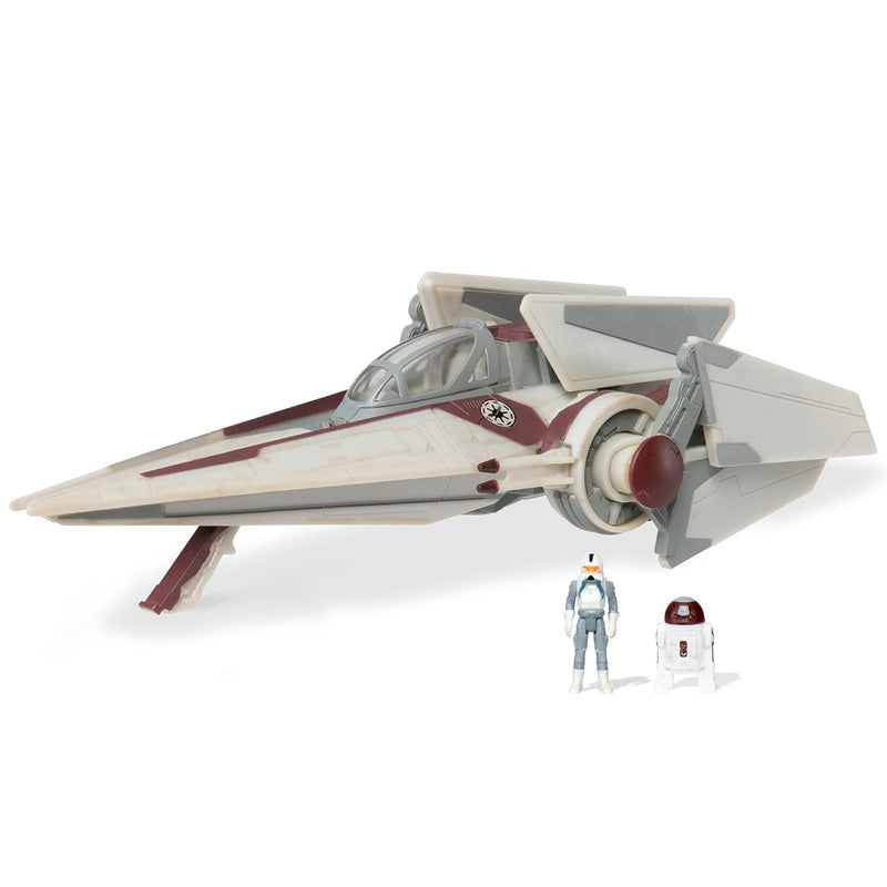 STAR WARS Micro Galaxy Squadron V-Wing Starfighter - 3-Inch Light Armor Cla