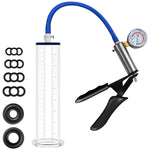 Male Enhancement Pump System,Male Enhancement Vacuum Pump With Gauge 9 X 2 Inch Cylinder,1 Silicone Sleeves,Sex Toys For Men, Adult Toys For Men