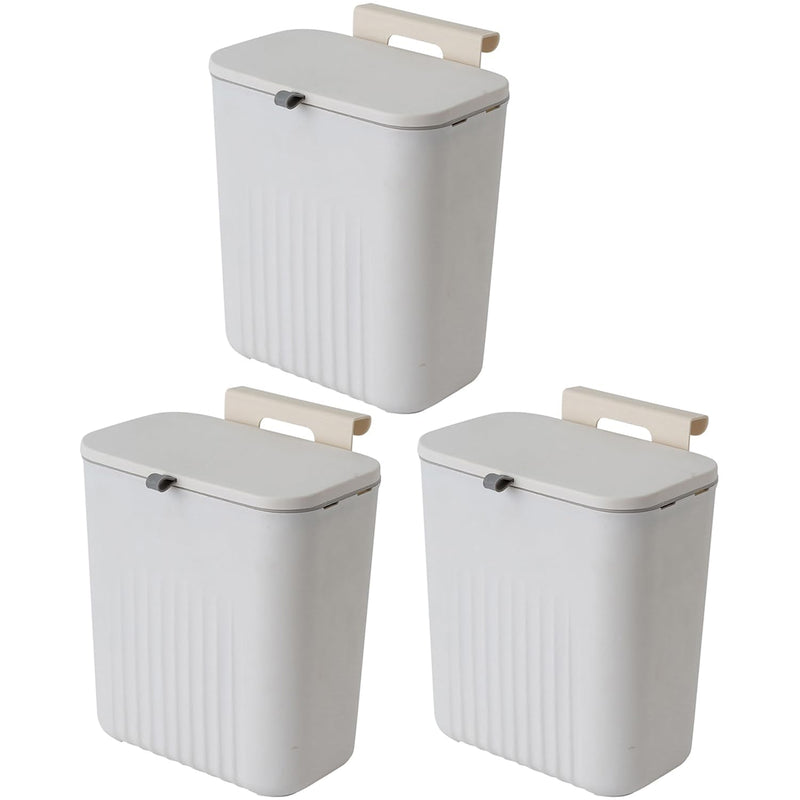 3 Pack 12L/3.2 Gal Kitchen Compost Bin For Countertop Or Under Sink, Hanging Sma