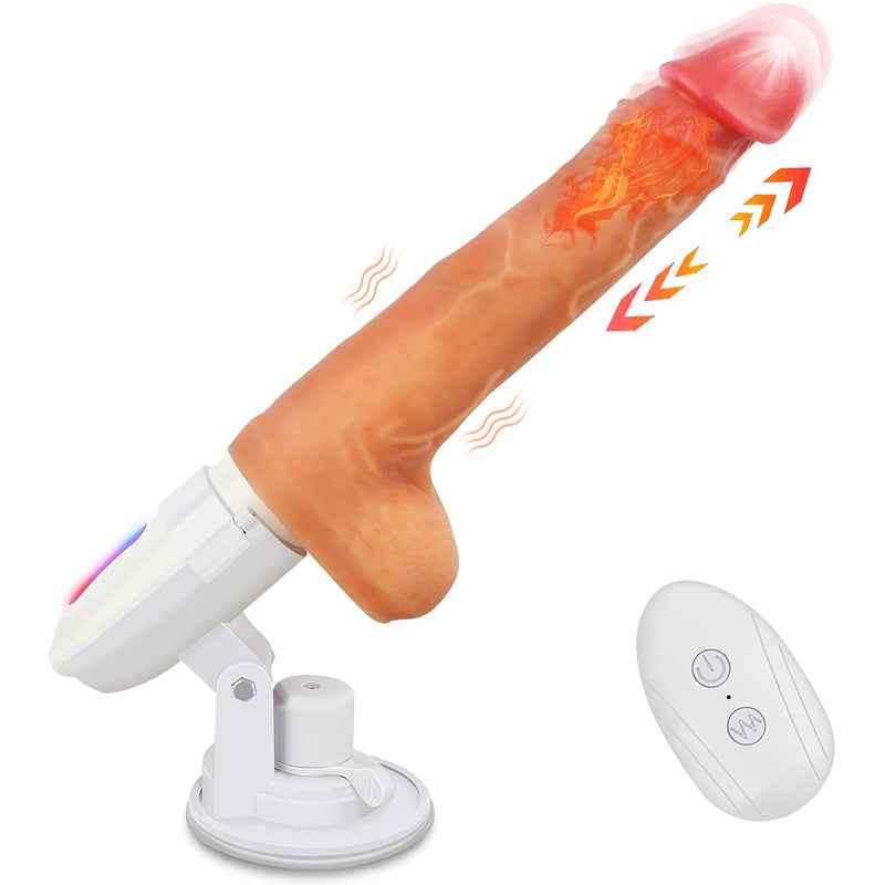 Sex Machine Thrusting Dildo Sex Toys - Realistic Dildos With 9 Thrusting & 9 Vibrating Modes, Remote Control Adult Sex Toys & Hand-Free Play, Sex Toys For Women Couple G-Spot Anal Stimulation